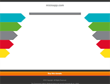 Tablet Screenshot of mixioapp.com